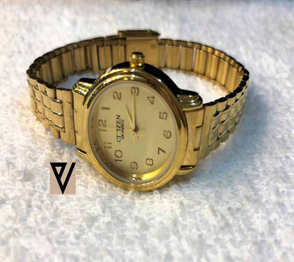 Citizen Quartz Ladies Golden Chain Watch (Copy)