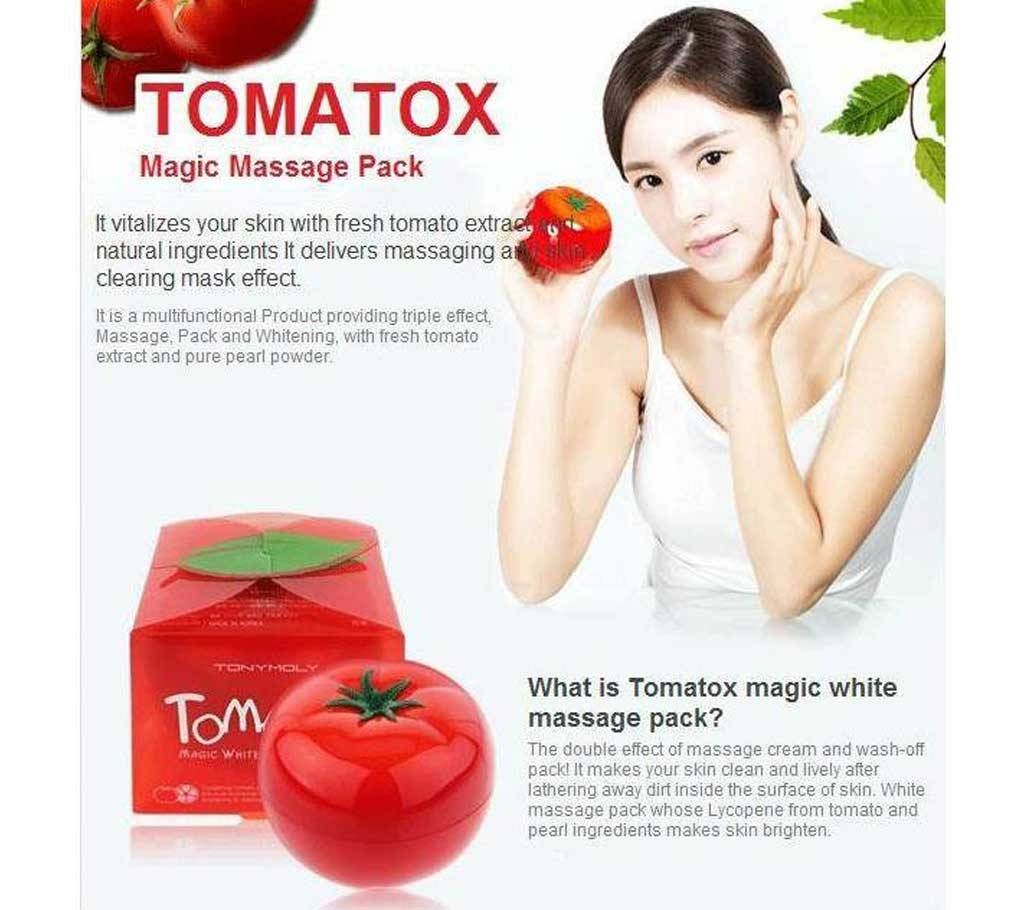 Tonymoly Tomatox Magic Massage Pack - Imported from South Korea 80g