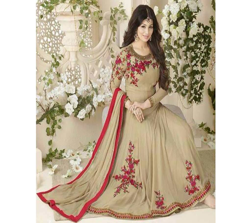 Indian semi stitched replica Georgette three piece- copy 