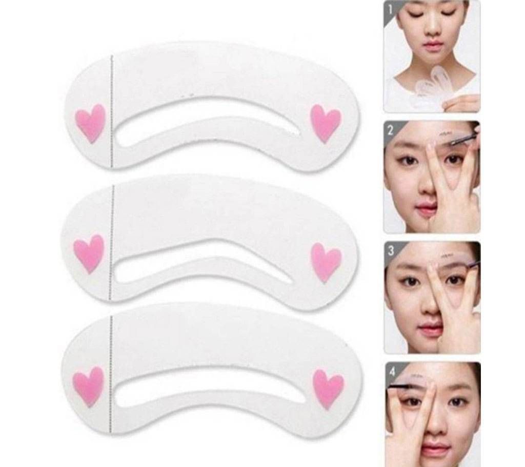 Eyebrow Stencils Reusable Eyebrow Drawing Guide Card 