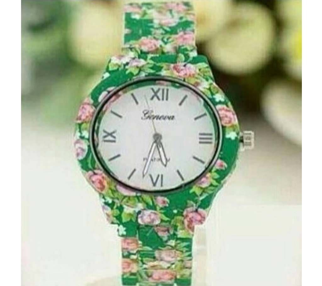 ladies floral watch 