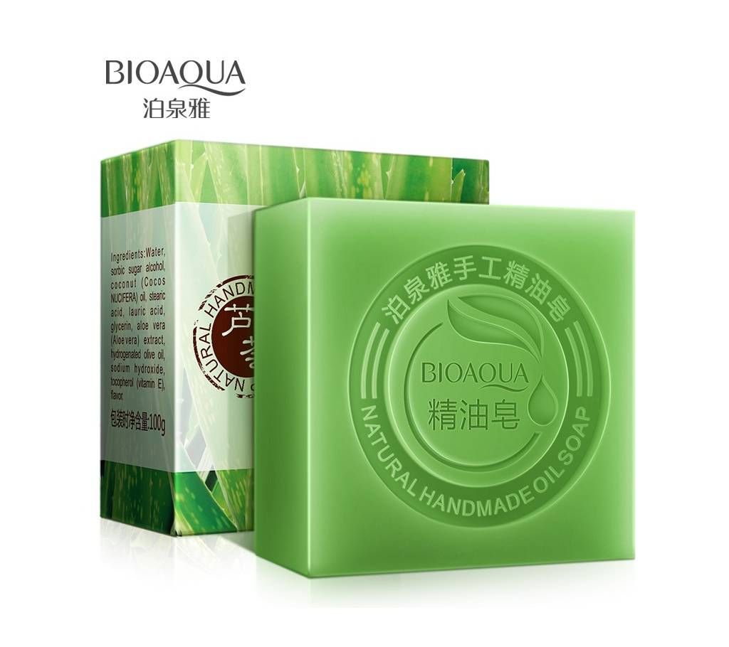Bioaqua Plant Aloe Vera Moisturizing Nourishing Body Working Essence Oil Soap 100g China
