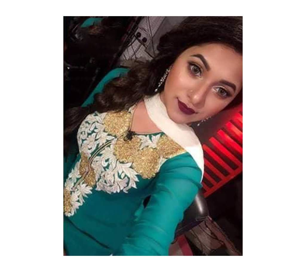 Unstitched Teal Georgette Shalwar Kameez For Women