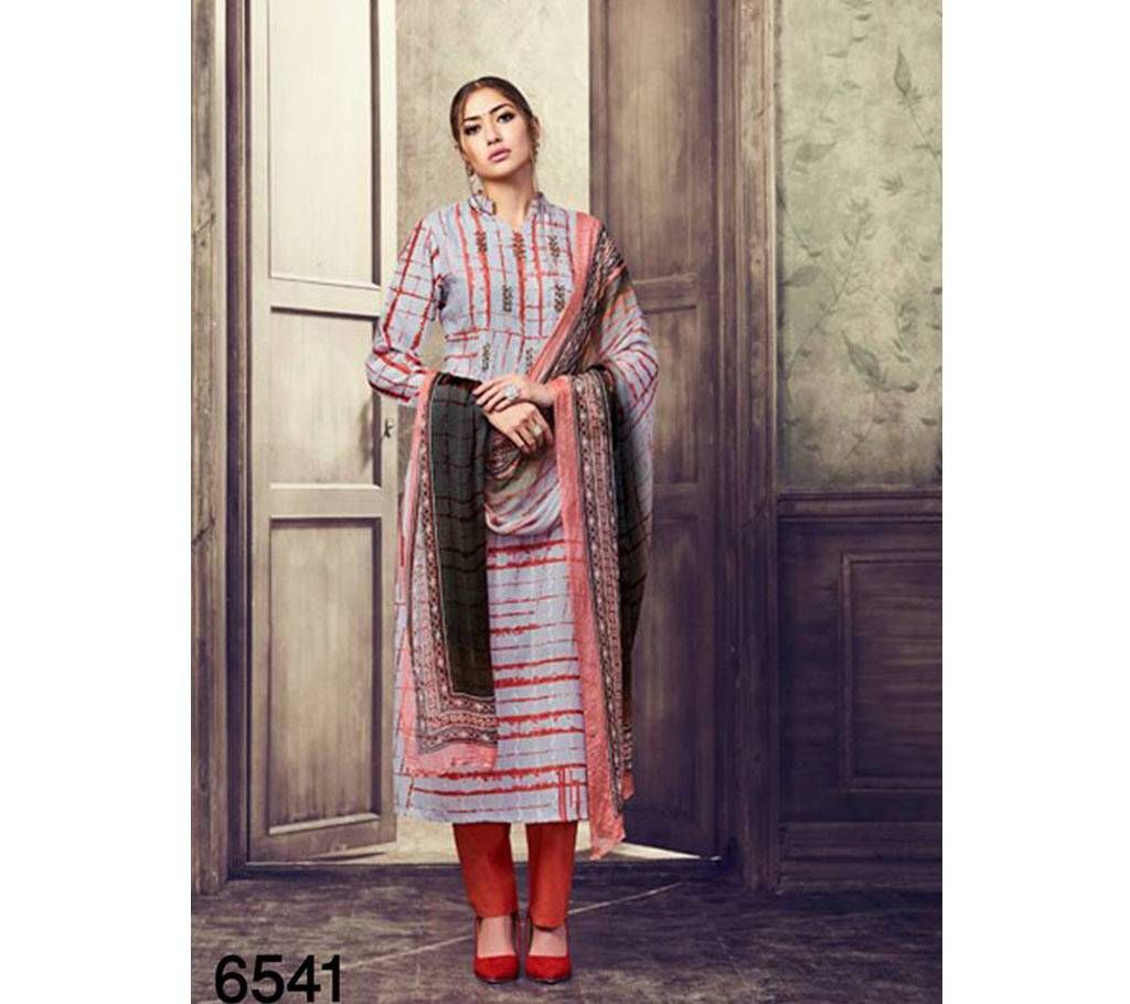 Haya the winds Unstitched Printed Cotton Three Piece