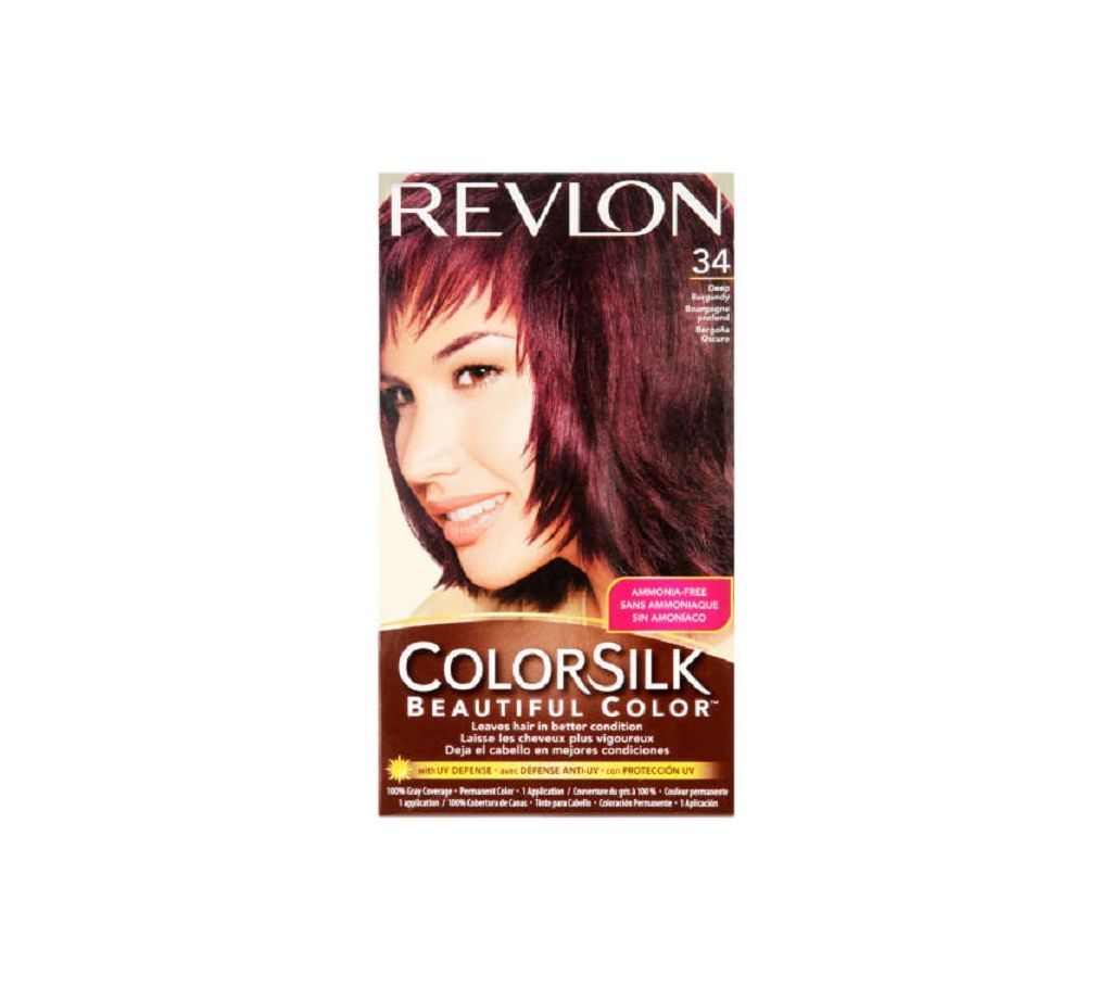 Revlon Color Silk 34 Deep Burgundy Hair Color USA