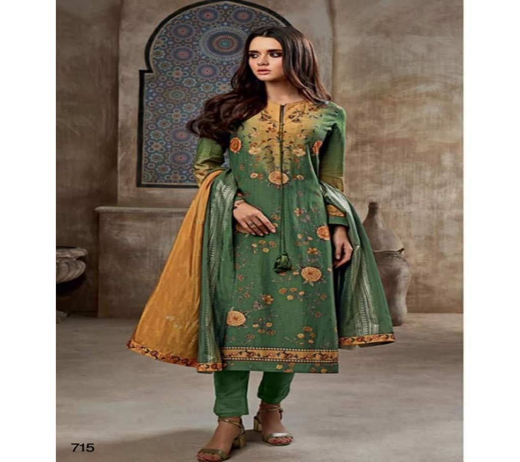 Sarg Shiny Gems - 715 Unstitched Georgette silk Suit