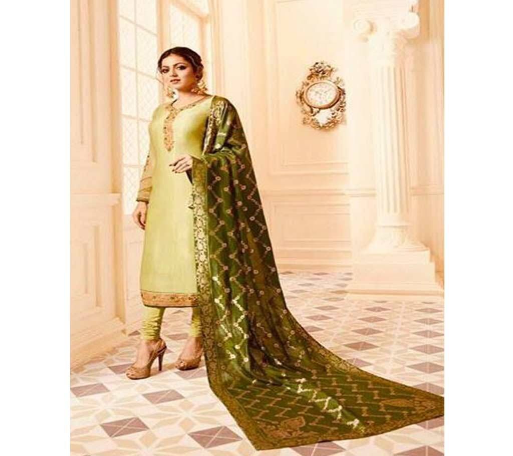 Unstitched golden Kameez For Women
