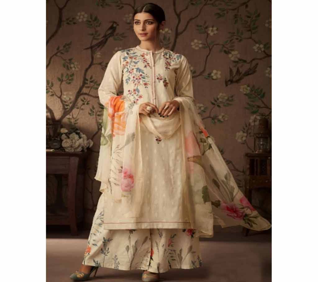 Esta Cressa Unstitched Cotton Three Piece 101