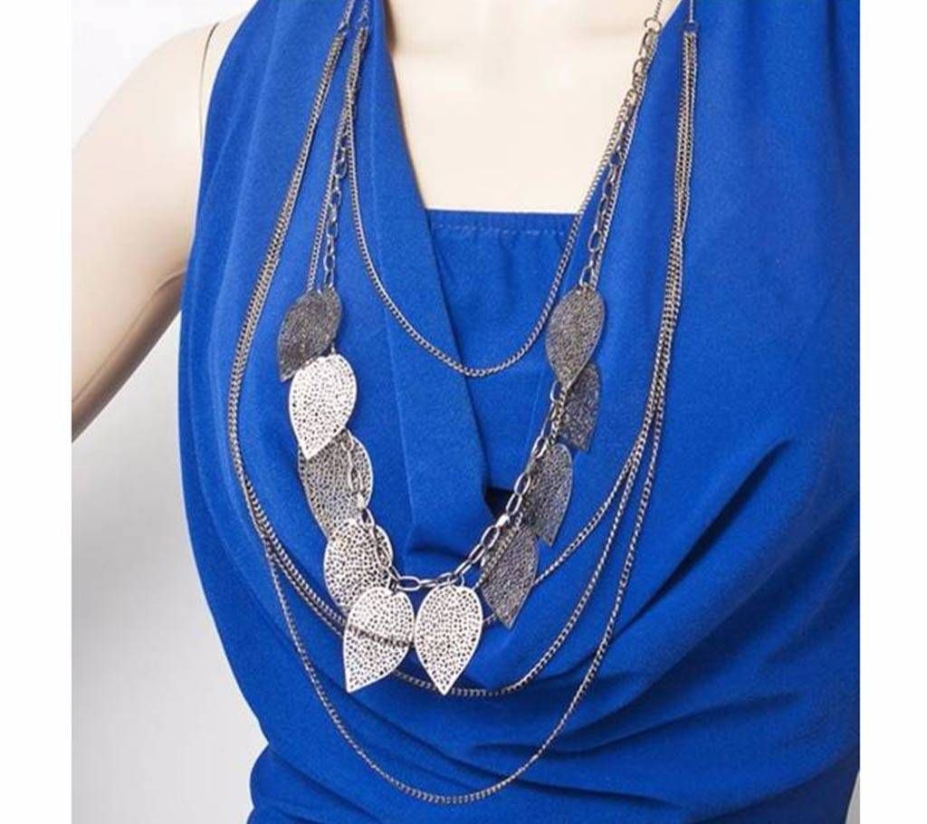 Multi-layers Charm Leaves  Necklace For Women