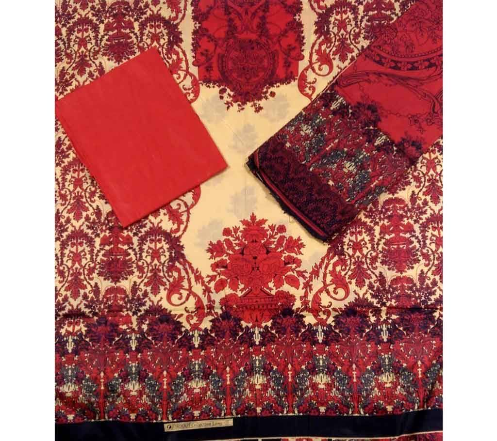 Unstitched Fardous Lown Three Piece