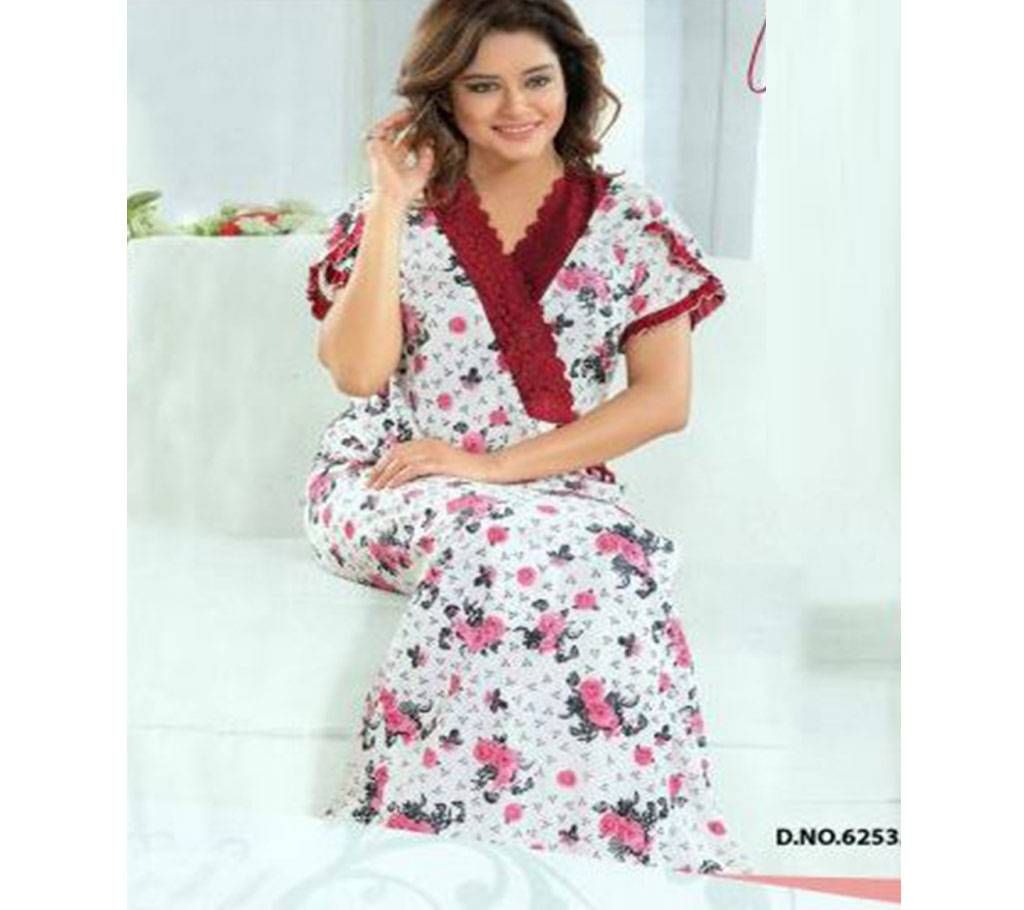 Fashionable Two Part Nighty-6253 A