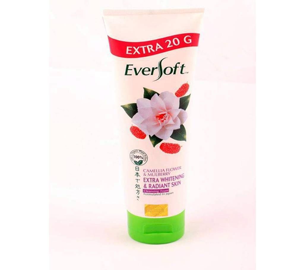 EVERSOFT CAMELLIA CLSR FOAM 120GM (EXTRA WHITENING & RADIANT SKIN) - Malayasia