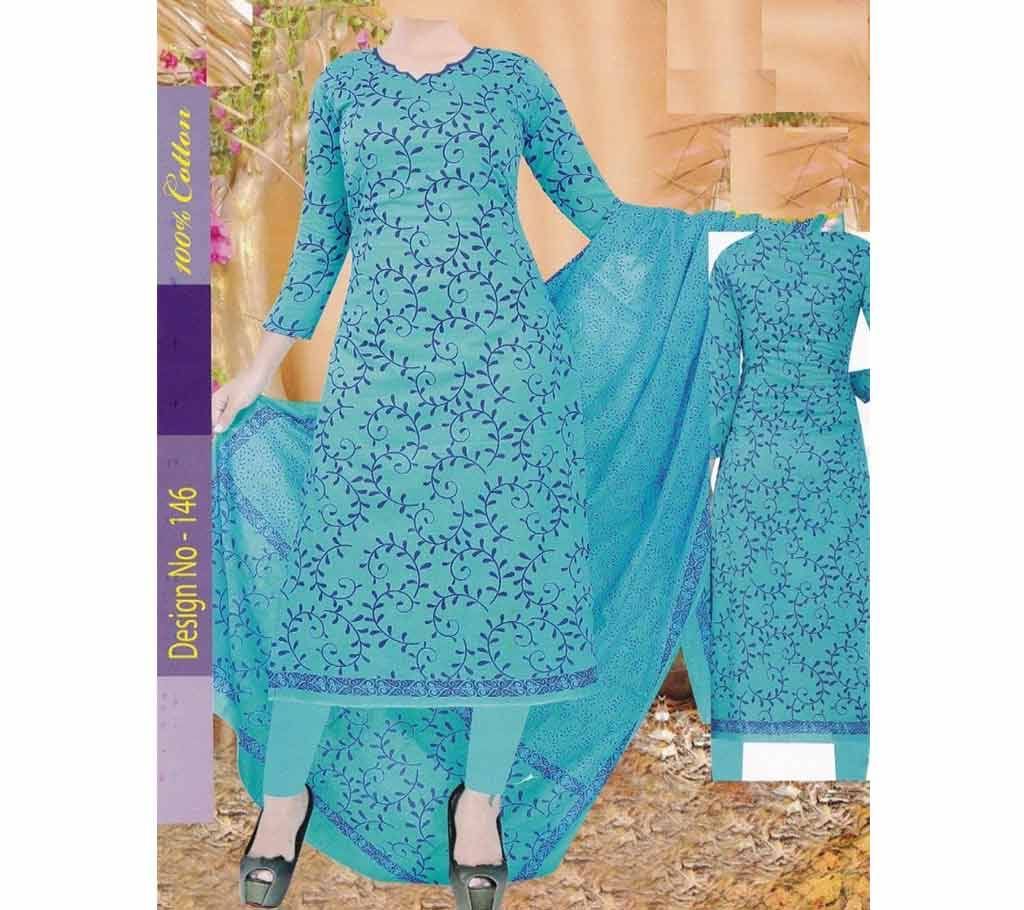 Unstitched Joypuri Mama Cotton (Three Piece) full set cotton