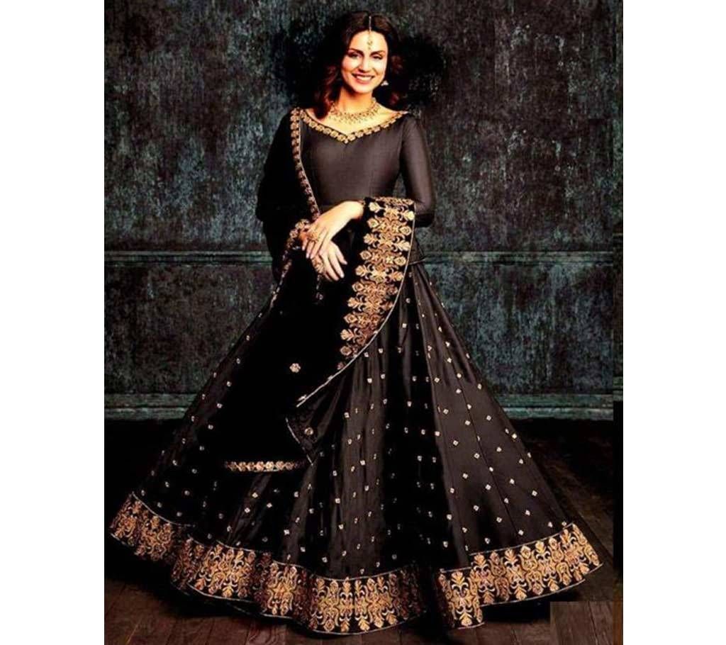 Georgette embroidery Grown