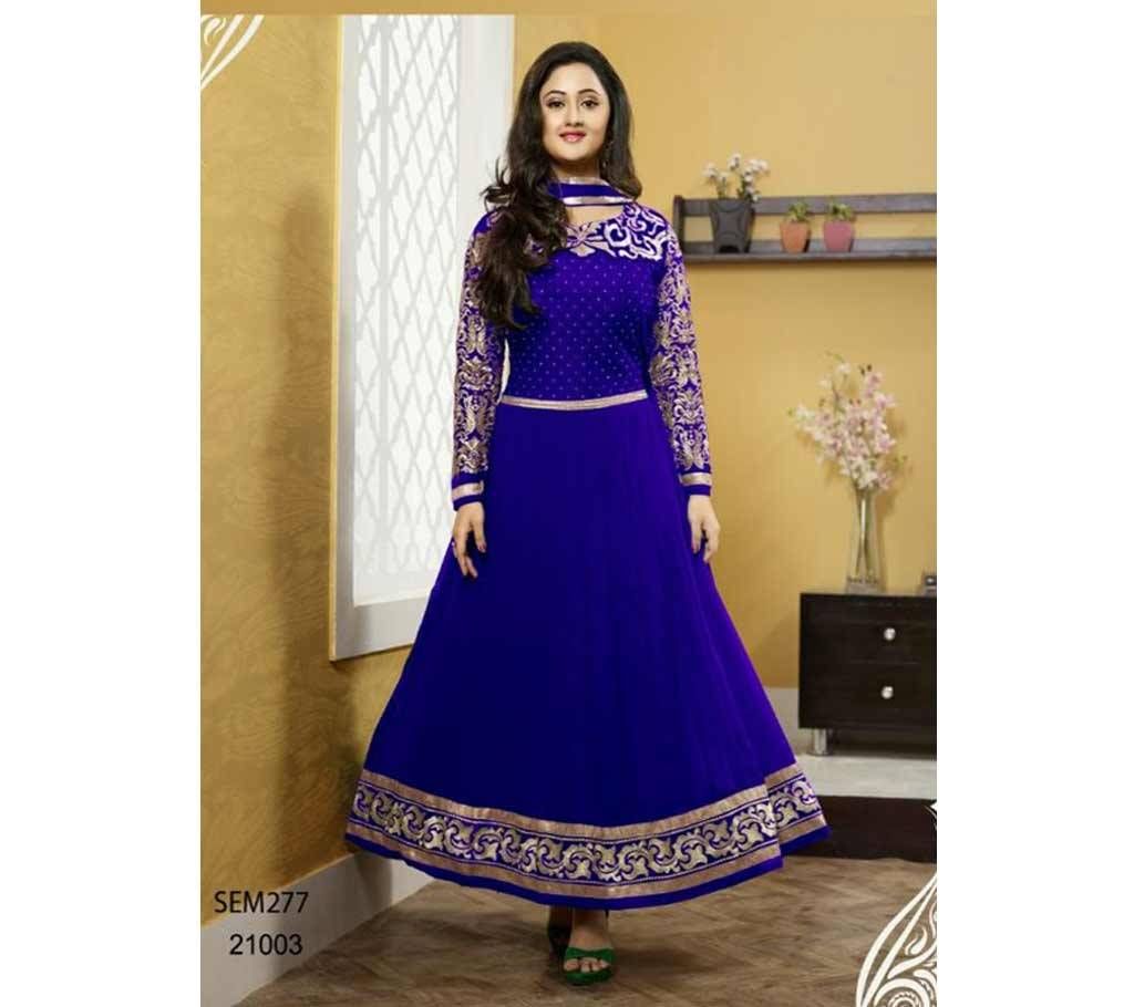 unstiched block printed cotton replica three pcs salwar kameez seblock-293