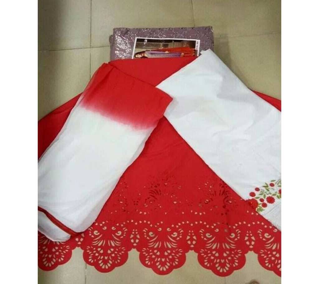 Unstitched Cotton embroidery  Salwar Kameez For WomenUnstitched Tat Salwar Kameez For Women