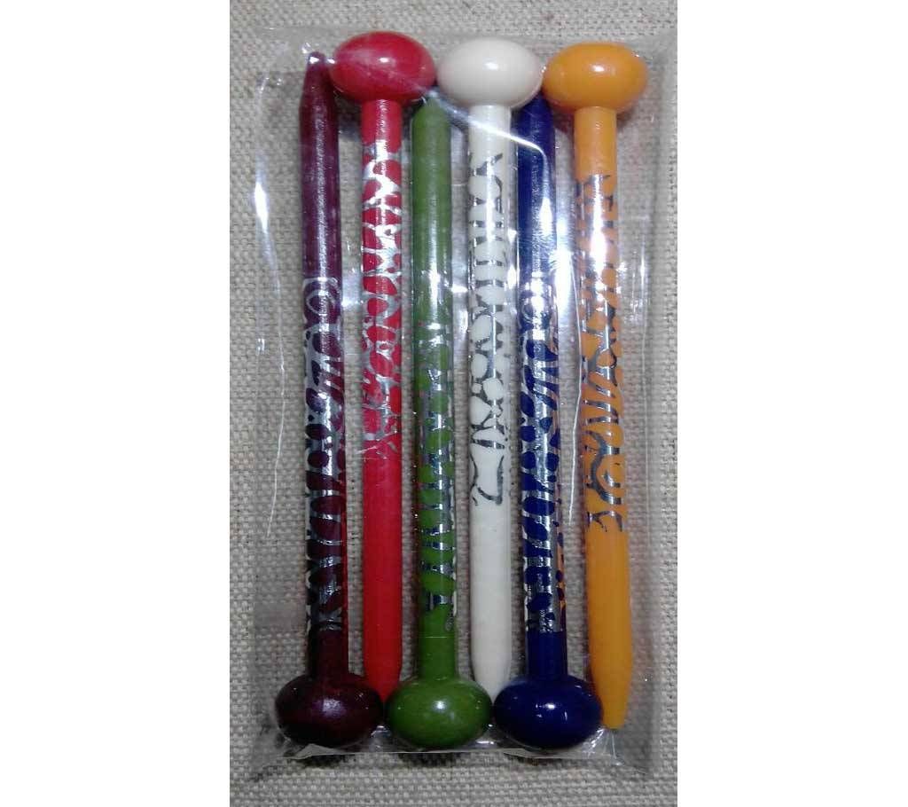 Multi Color Hair Stick For Women- 6 pcs