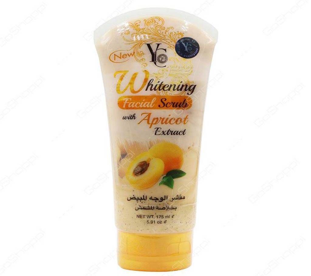 YC apricot extract whitening facial scrub 175ml Thailand