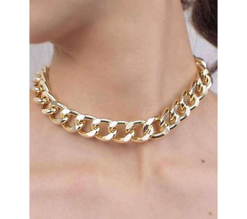 Metal Chain Chunky Necklace For Women