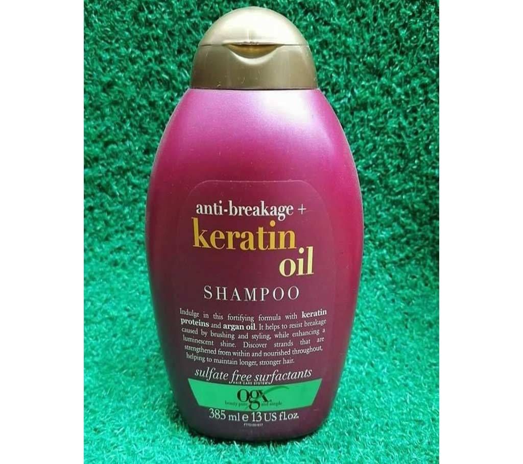 Ogx anti breakage + keratin oil shampoo 385 ml-USA