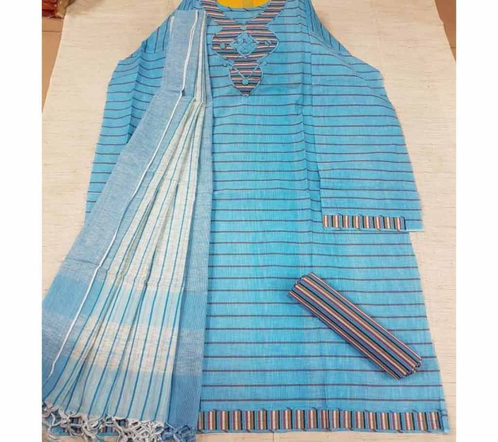 Jamdhani Cotton with Design Shalwer Kameez for Women-10