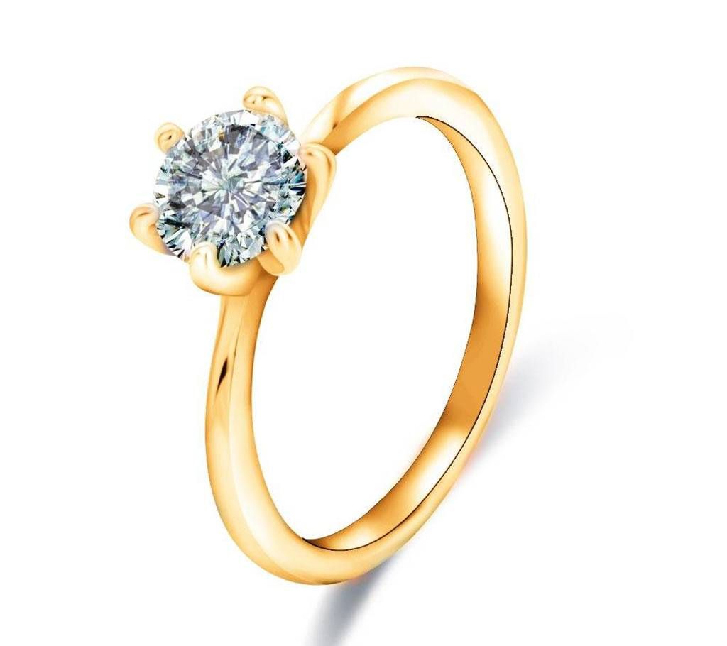 Plated Twin Zircon Finger Ring