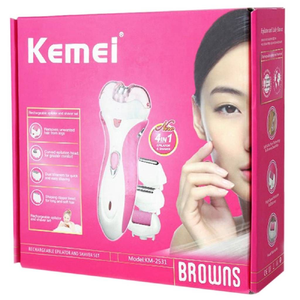 KEMEI KM-2531 4 in 1 Women Electric Epilator