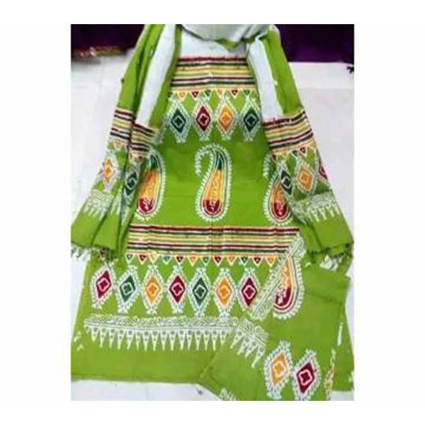 Unstitched Cotton Batik Printed Three-pcs (Copy)