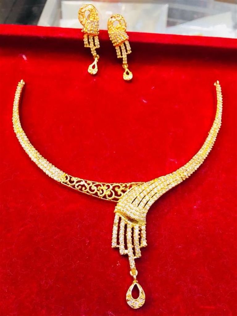 Indian Stone Setting Party Necklace Set 