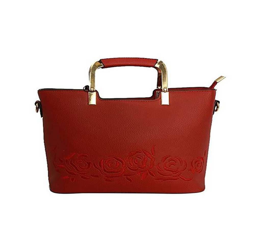 Red Synthetic Hand Bag for Women