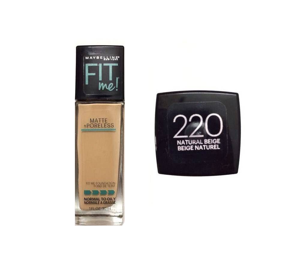 Maybelline FIT ME Foundation Dewy + Smooth -220