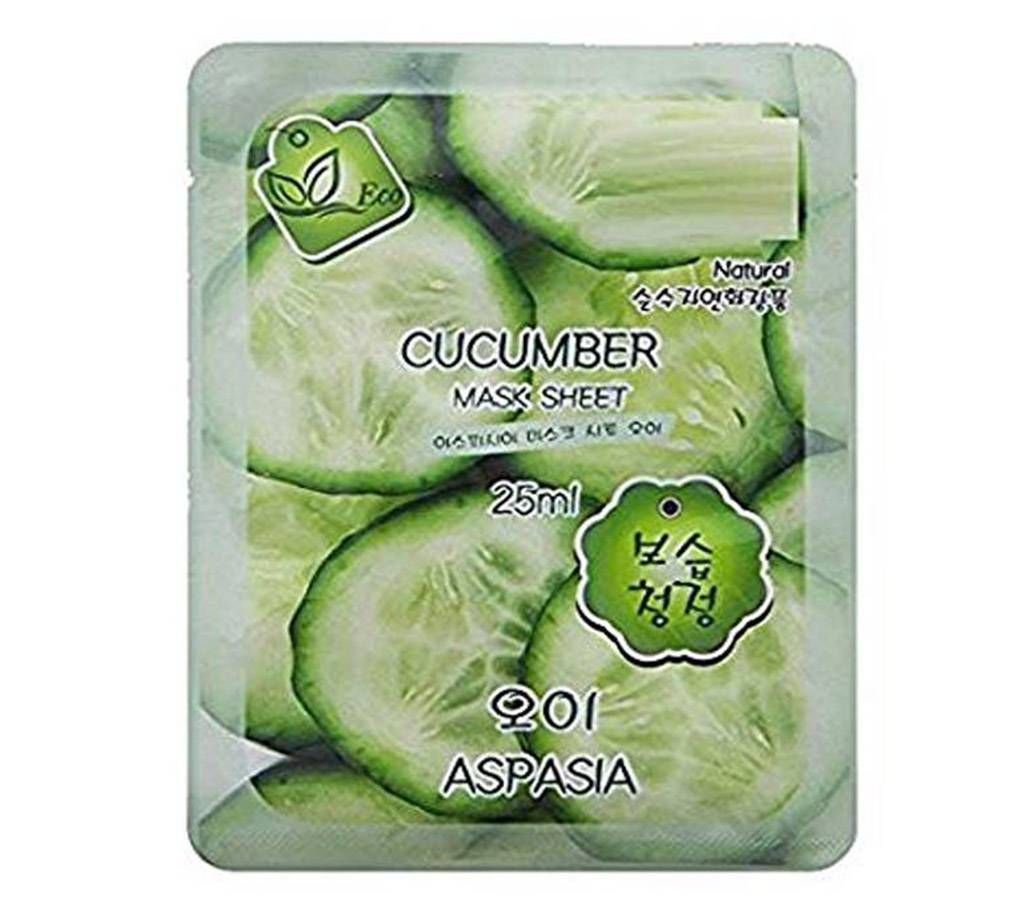 ASPASIA Cucumber Facial Mask: 25ml - Korea