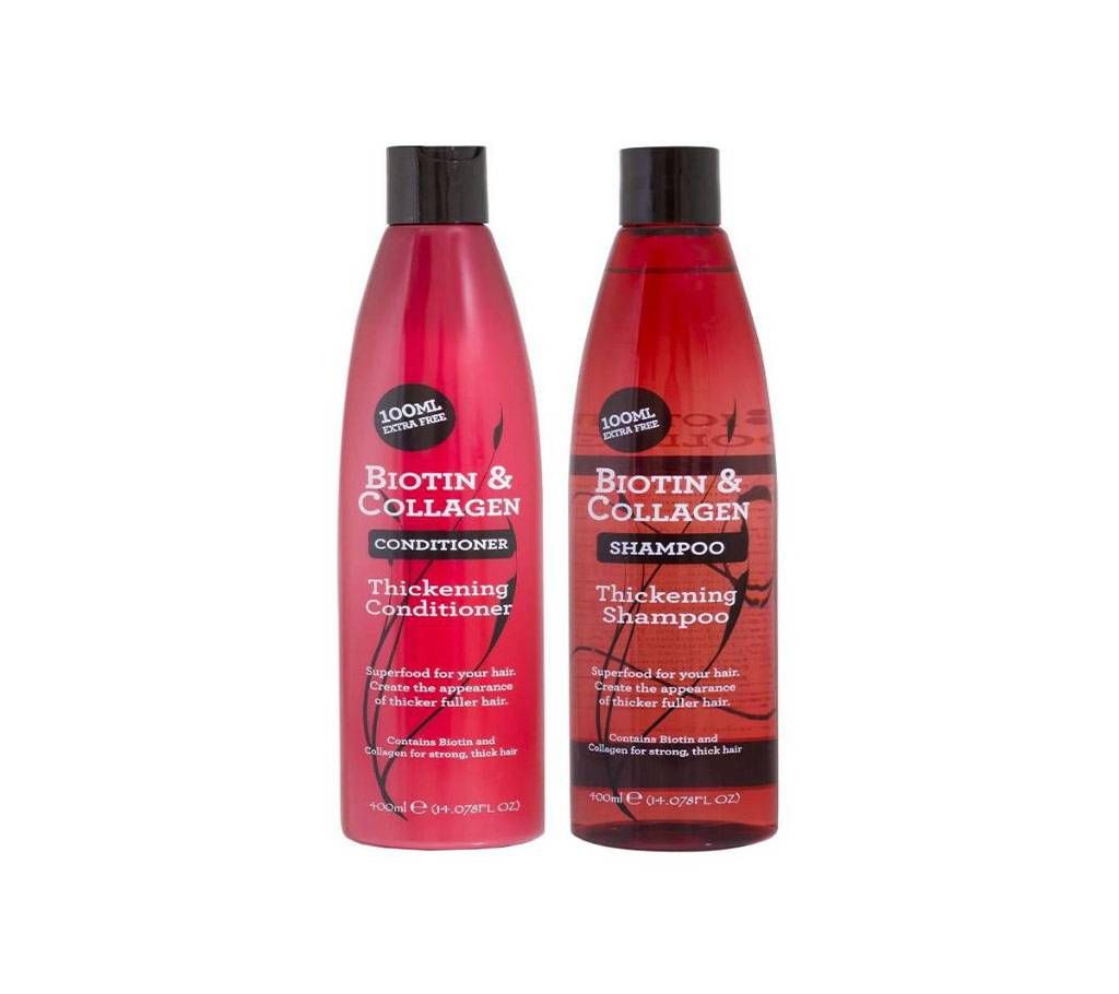 BIOTIN & COLLAGEN CONDITIONER & SHAMPOO FOR THICKENING HAIR 500mL  UK
