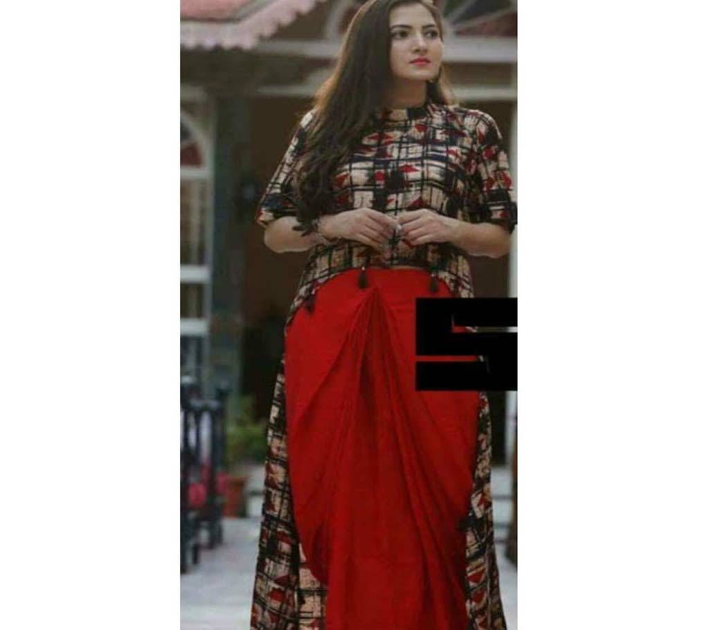 Cotton Rayon Western Outfit