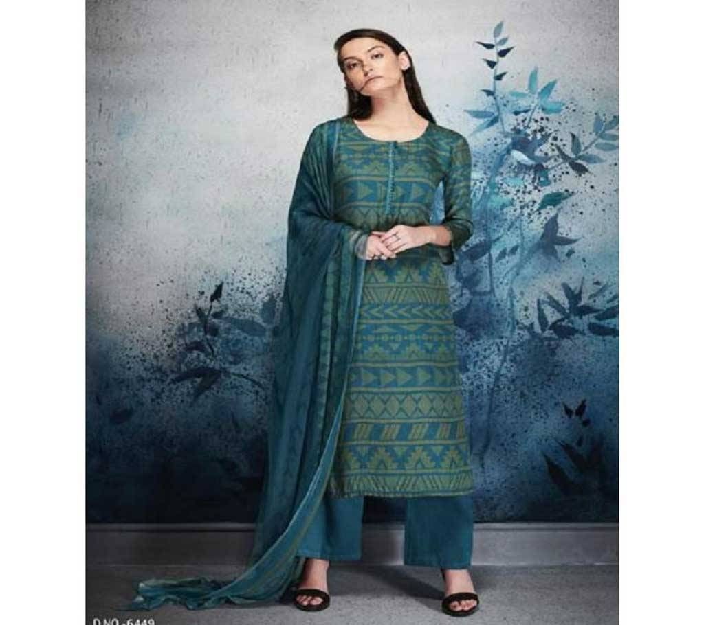 Ganga Erika semi stitched printed salwar kameez 
