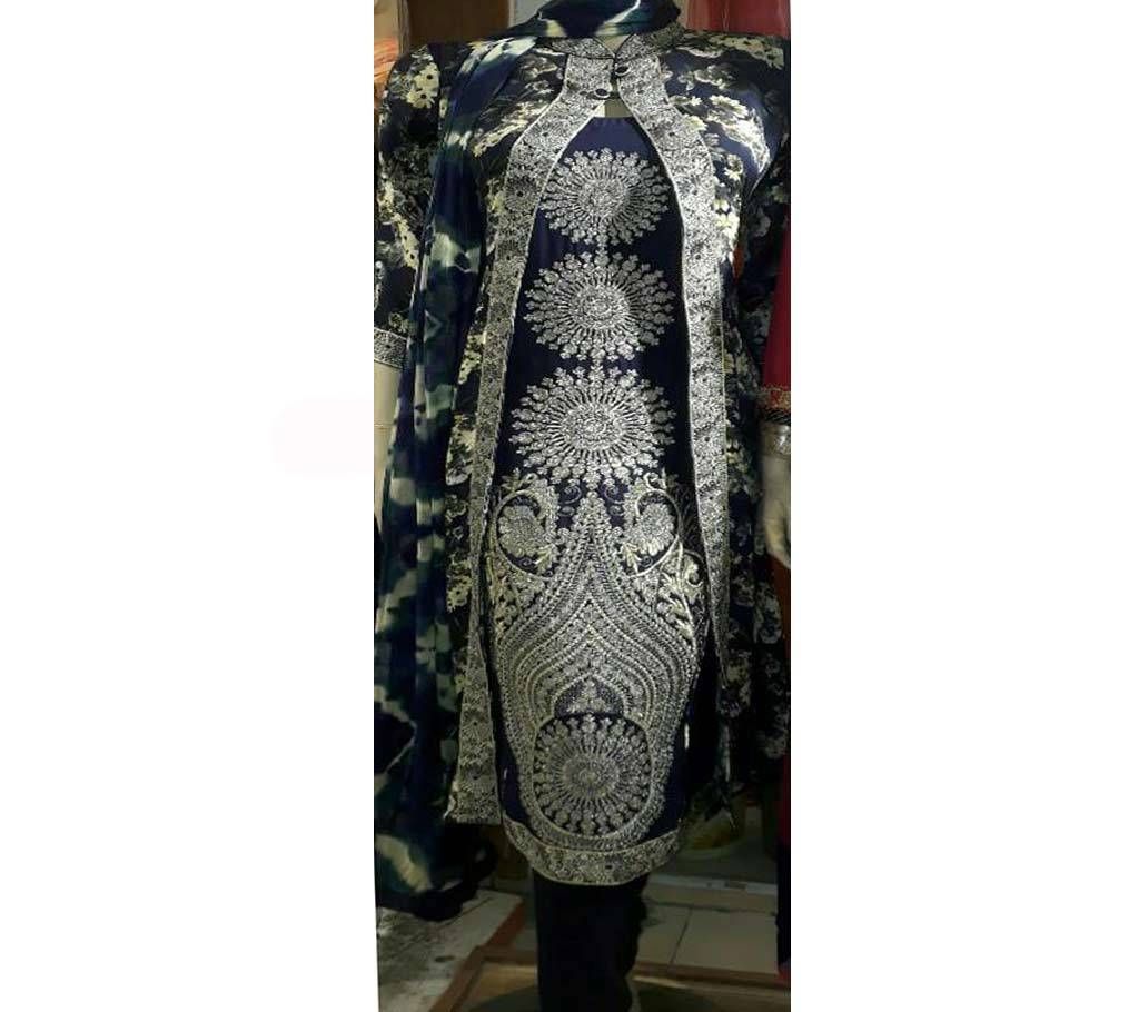 Readymade Embroidery Linen Salwar Kameez