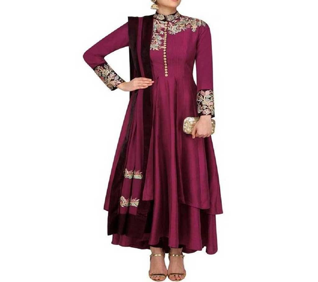 Semi-stitched Embroidery Salwar Kameez - Copy