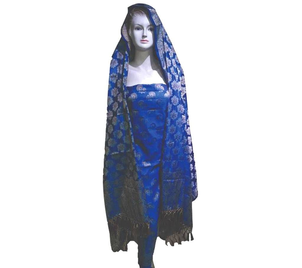 Unstitched Katan Indian Three piece