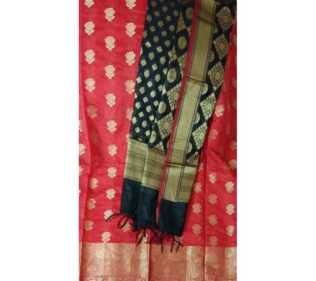  2 piece Indian chanderi silk katan