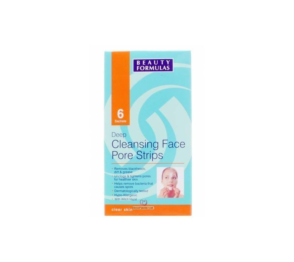 deep cleansing face pore strips 6's UK