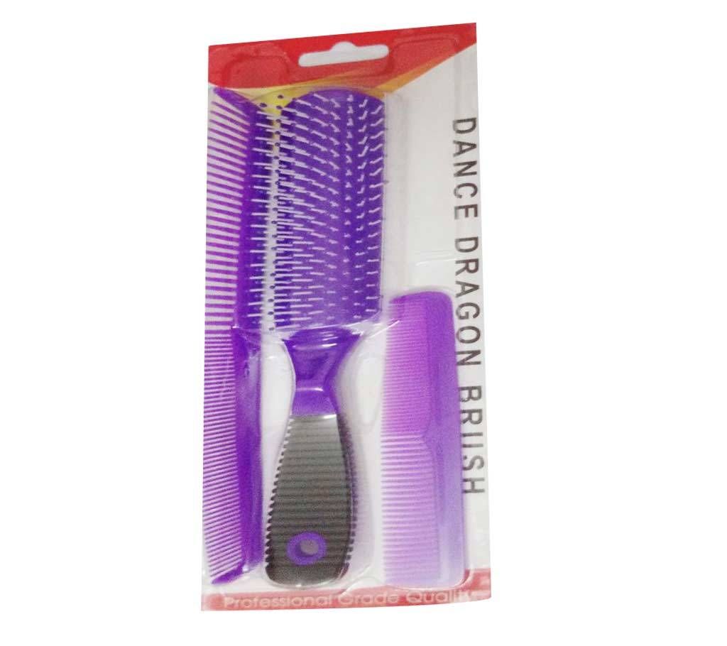 Dance Dragon Hair Brush Comb Set Of 3