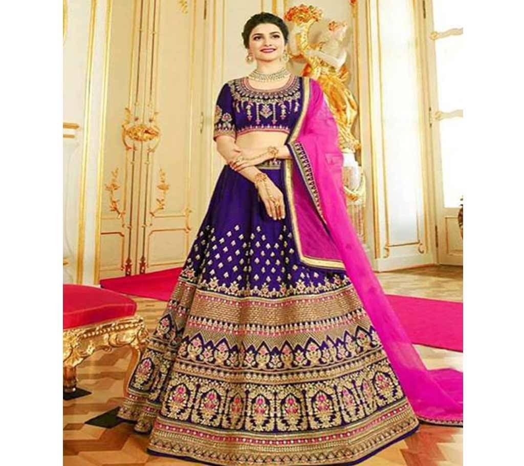Semi Stitched indian weightless Georgette Embroidery  Lehanga  For women Copy