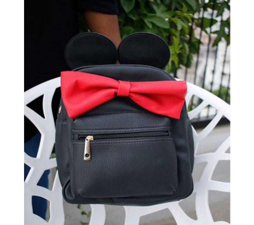 Black with Red Bo-tie Design Ladies Side Bag 29 - 1189