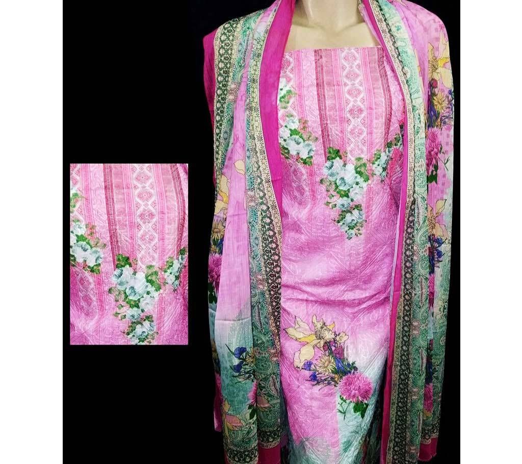 Indian Cotton Digital Printed Three Piece  