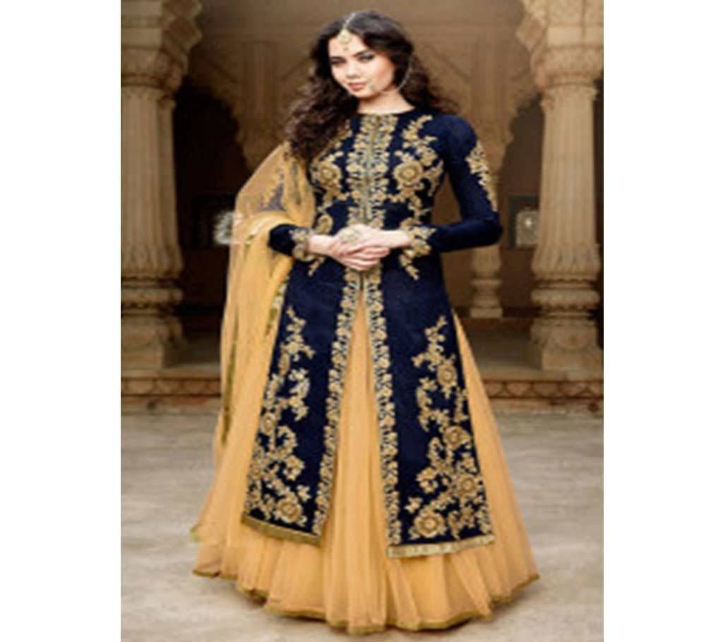 GEORGETTE SEMI STITCHED GOWN FOR WOMEN