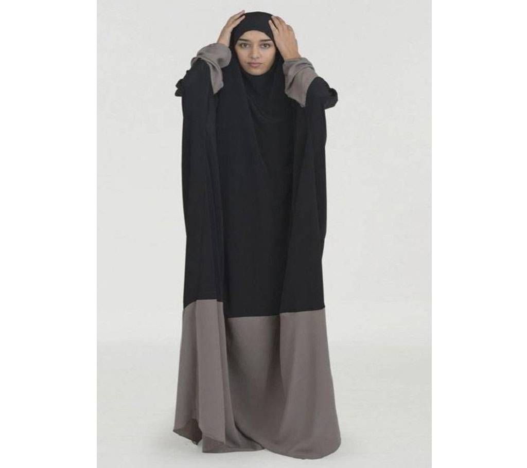 Black & Ash Stretch Jersey  Borka For Women