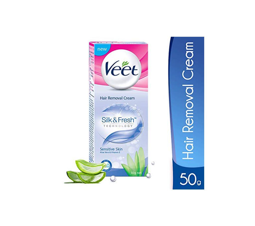 Veet Hair Removal Cream with aloe vera & vitamin E 50g (India).