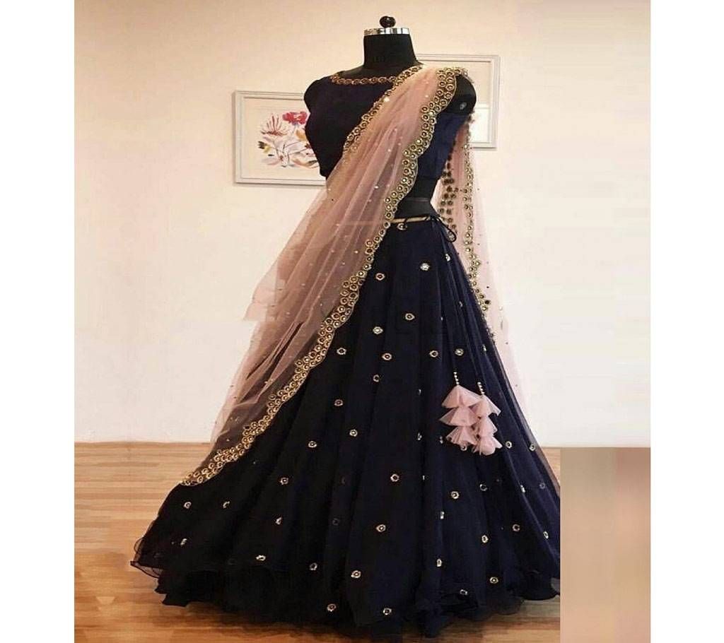 Berbiedoll Unstitched Georgette Lehenga