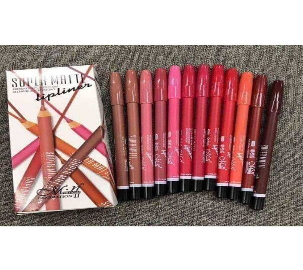12pcs Waterproof 12 Colors Menow    lipliner-China