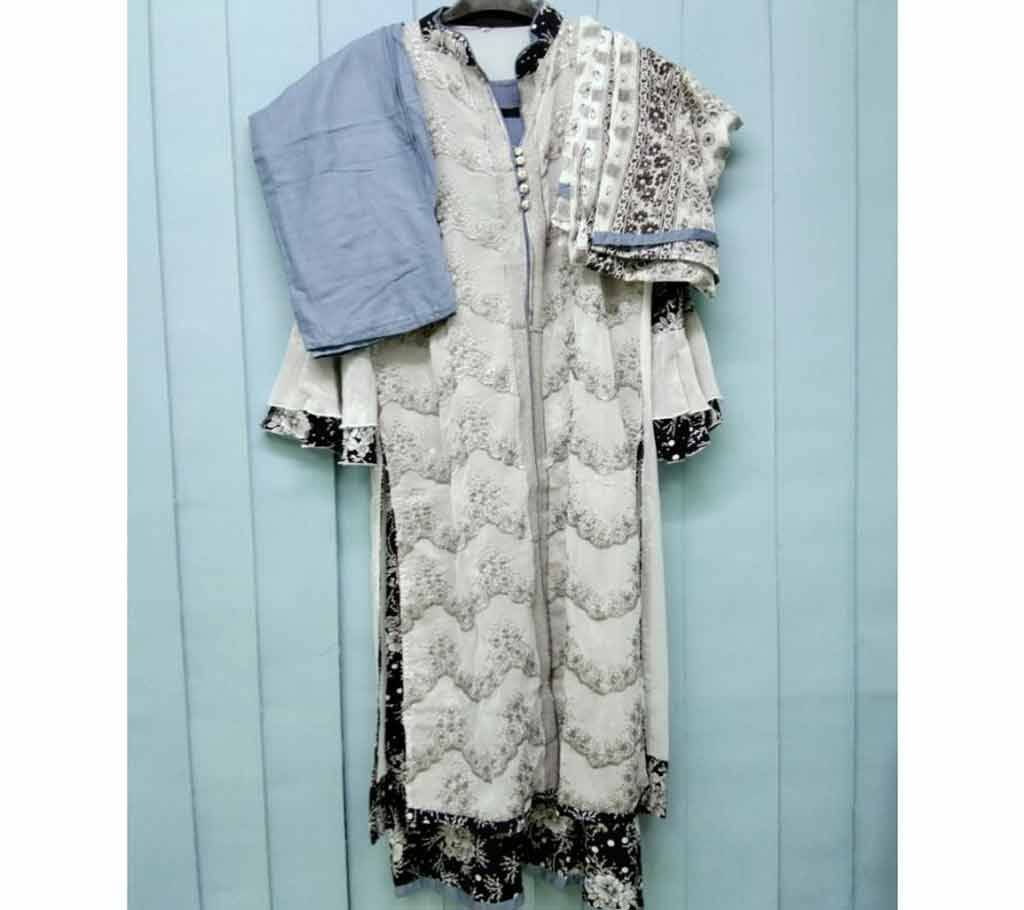 Ready made Chine Cotton Three Piece 